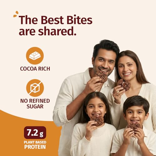 Image of The Good Kind Double Chocolate & Hazelnut Chocolate Cookies - 200gm(1 pack each), High Plant Protein Cookies with Almond Butter & Millet Flour, Perfect for Snacking, Gluten Free, Palm Oil free & Vegan (Pack of 2)