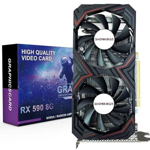 SHOWKINGS Radeon RX 590 GME Graphics Card, 8GB GDDR5 2304SP