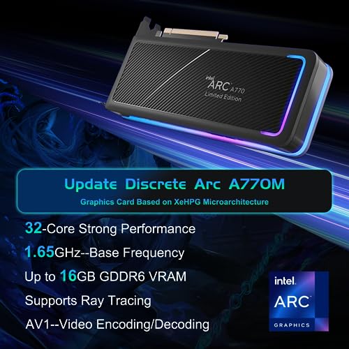 Image of Intel NUC 12 Enthusiast Gaming Mini PC for NUC(NUC12SNKi72 Serpent Canyon) with Core i7-12700H,Up to 4.7GHz, 32GB RAM,1TB PCIe SSD /Arc A770M / Thunderbolt 4 / WiFi6 / Win11 Pro