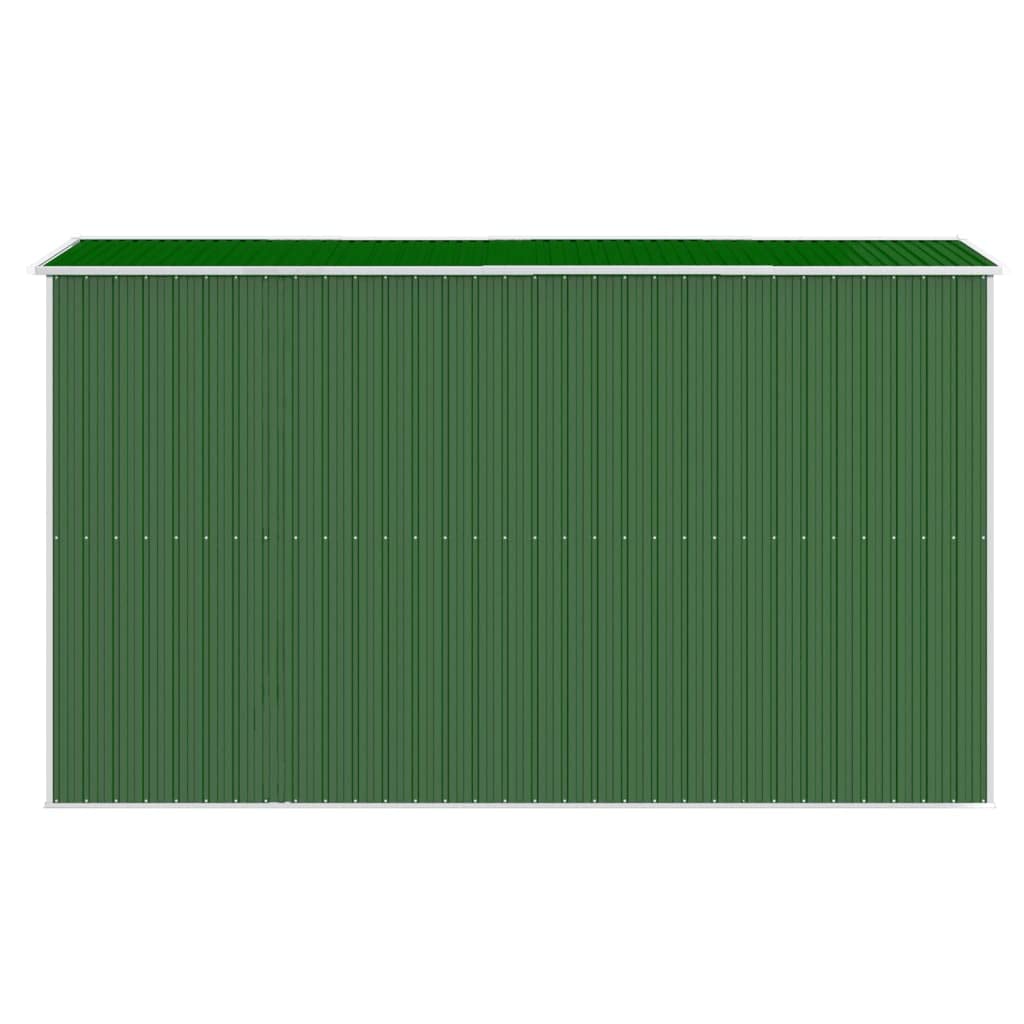 Caseta para electrodomésticos, 192 x 357 x 223 cm, acero galvanizado, color verde