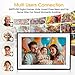 EMITEVER 10.1 Inch WiFi Digital Picture Frame 32GB Storage,1280x800 IPS HD Touch Screen Smart Digital Photo Frame with SD Card Slot, Auto-Rotate Electronic Digital Frame Share Pohtos/Videos Instantly