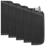 Lusofie 5 Stück Weich Brillenetuis, Slip In Eyeglasses Cases Brillenhülle Stoff Brillen Aufbewahrungsetui Schwarz Brillenbeutelhalter Stoff-Brillenbeutel 16 × 7 cm