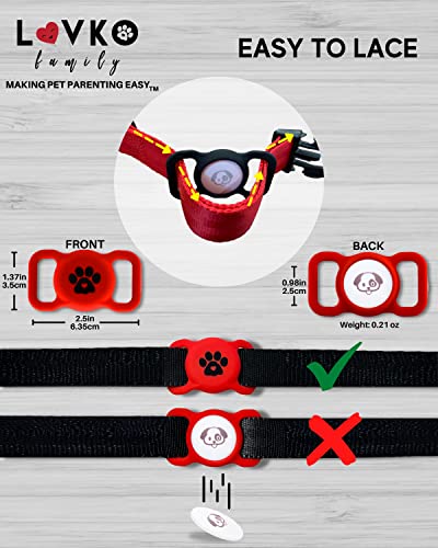 Airtag Dog Collar Holder – Available in Several Colors & Sizes - 2 Pack Silicone Dog Airtag Holder - Premium Dog Collar… - Image 6