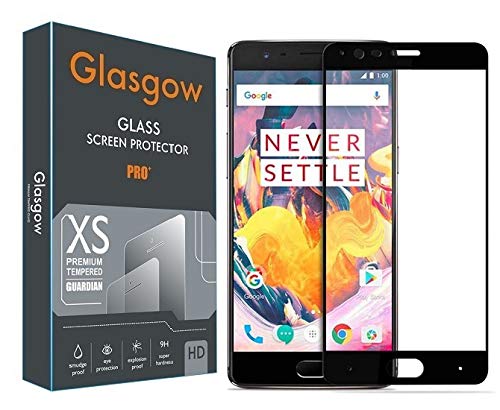 Glasgow Full Protection Tempered Glass for OnePlus 3T, 1+3T Top Notch Edge to Edge Full Screen Coverage [Anti-Scratch] [Gorilla] [Free Cleaning Kit Included] - Black (B07WN8BVQC) Amazon Price History, Amazon Price Tracker