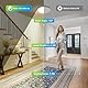 Yafido 18W LED Deckenleuchte mit Bewegungsmelder, Neutralweißes Deckenlampe mit Bewegungssensor, 30CM Rund LED Deckenleuchte Flach für Balkon Flur