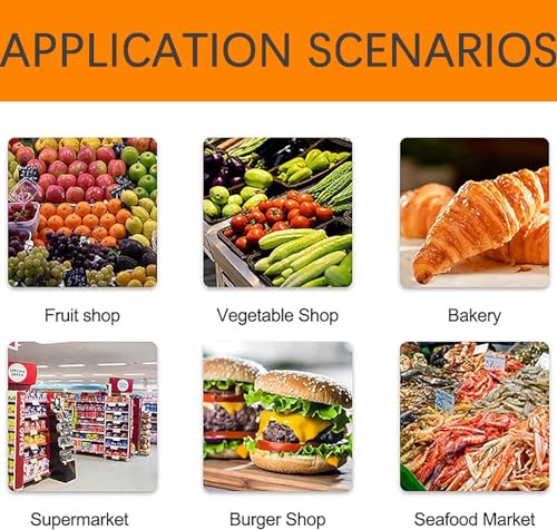Etikettendruckwaagen, digitale Preisetikettendruckwaagen, kommerzielle digitale Preisrechnerwaage mit doppelseitiger Anzeige (A)