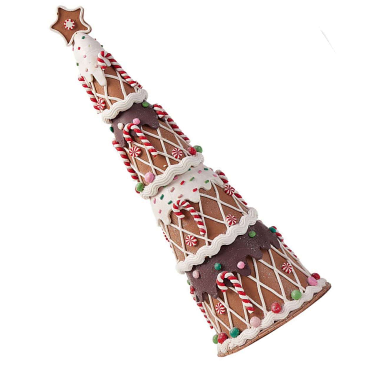 KOMBIUDA Albero di Natale in Plastica Design Candy da Tavolo Decorazione Natalizia Ornamento Natalizio Regali per Feste di Natale Compleanni Riunioni Famiglia