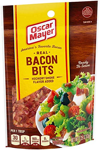 Oscar Mayer Hickory Smoke Bacon Bits (2.25oz Packages, Pack of 6)