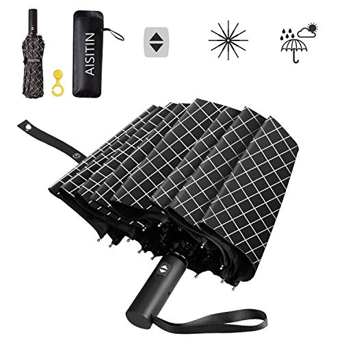 折りたたみ傘 12本骨 傘 ワンタッチ自動開閉 高密度ポンジー生地 超撥水 210T高強度グラスファイバー 耐風撥水 軽量 晴雨兼用 日傘 メンズ 収納ポーチ付き