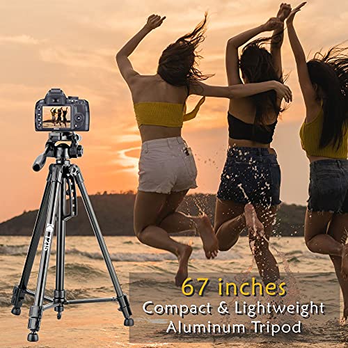 Kodak T215 Tripod (66.9 Inch)(170cm) Professional Aluminum Tripod for DSLR Camera and Mobile Phone | amazinggiftidea-com