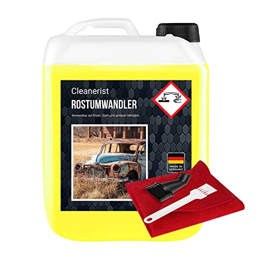 Cleanerist 5 Liter Rostumwandler mit Ausgießer I Rostentferner | Rostschutz | Phosphorsäure I Rostlöser I Flugrostentferner