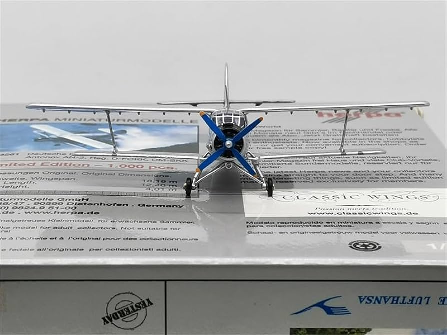 航空機・ヘリコプター herpa 1/200 Interflug AN-2 DDR-SKA Amazon.co.jp: 1:200 完成品 for HERPA Deutsche Lufthansa