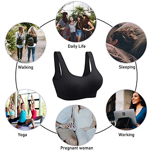 Onory 3 Pack Sports Bras for Women Wirefree Padded Workout Yoga Gym Fitness Bra Medium Support - Image 8
