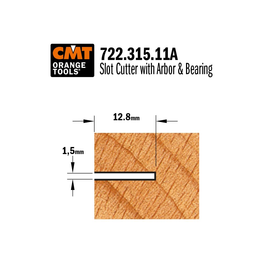 CMT Orange Tools 722,315,11A Fraise circulaire pour rainures z3 hm-s 6 d 47,6 x 1,5 Cranberry