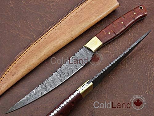 ColdLand |11.25" Hand Forged Damascus Steel Fish Fillet Knife UHF01-2