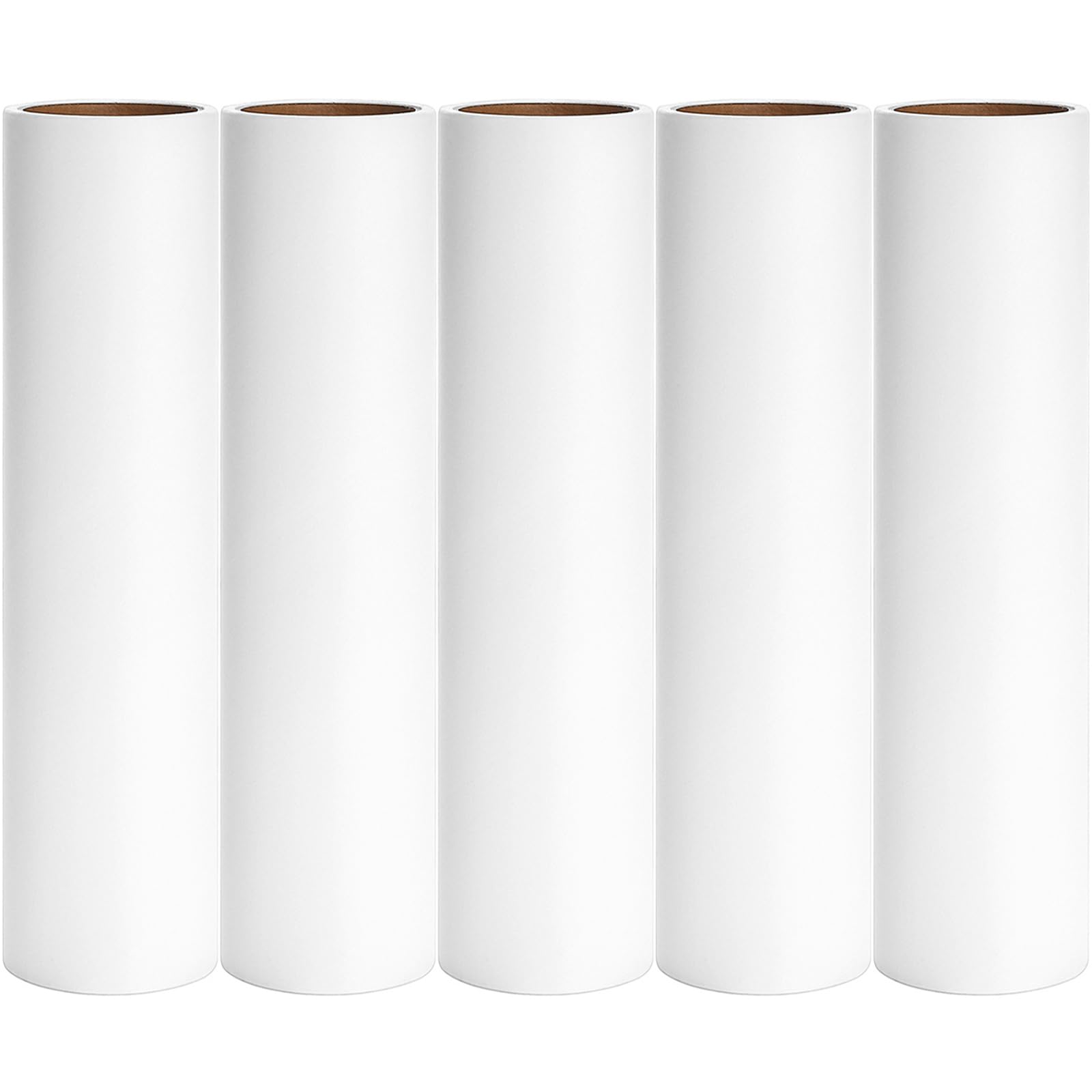 10 inch Mega Lint Roller Refills Compatible with Evercare Layers Smart Design Large Floor Lint Rollers Extreme Stick 10'' Wide Sticky Roller Refills 60 Sheets per Roll 5 Pack Total 300 Sheets