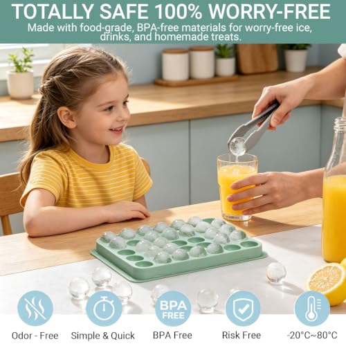 Molde redondo para hielo con tapa y caja 3 unidades miniatura 2