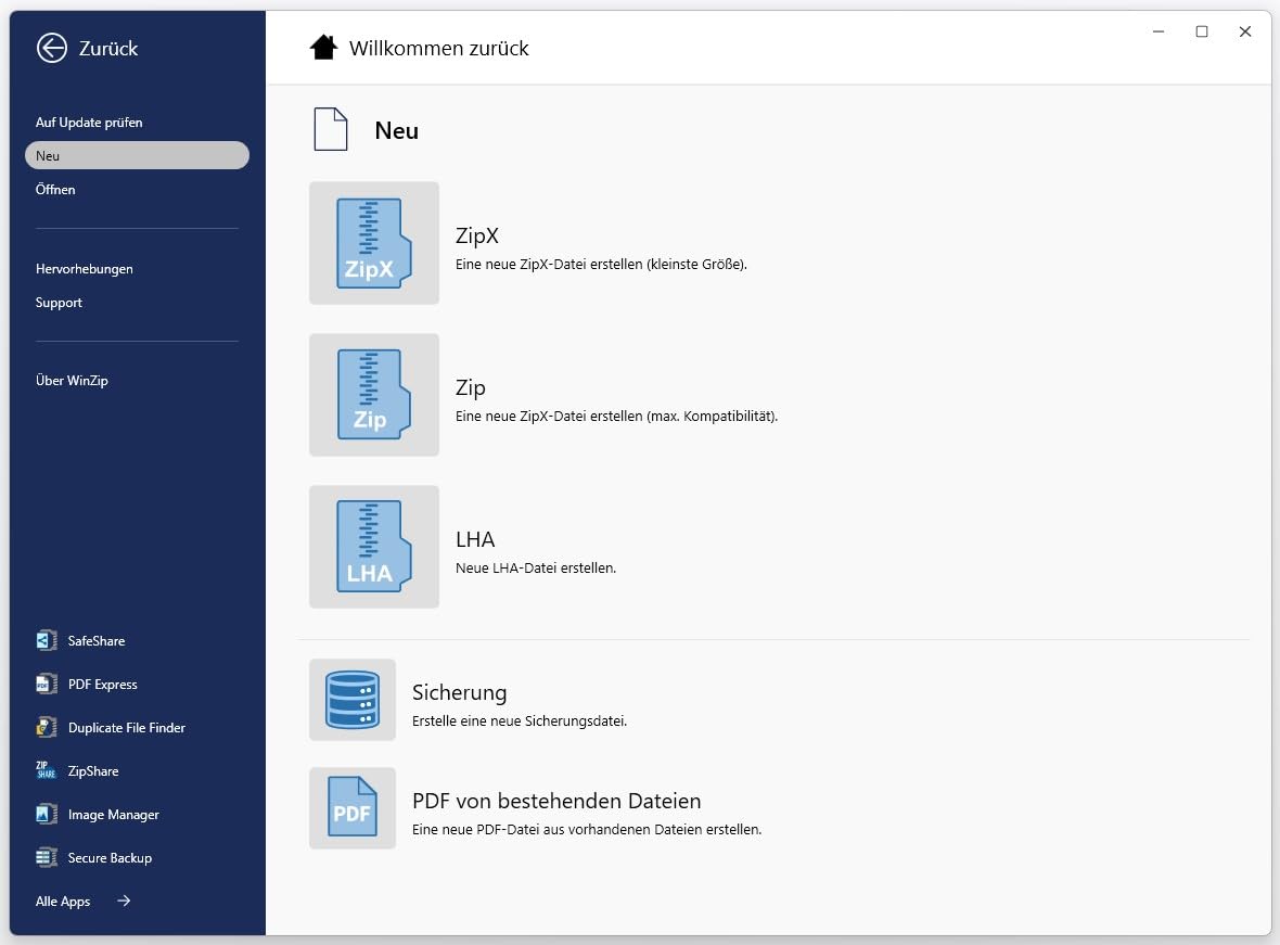 WinZip 30 PRO *1-PC / Dauerlizenz* Windows - Deutsch / ML #PKC | Dateien Entpacken, Packen+Sichern, Komprimieren, Verschlüsseln / ProductKeyCard / KEIN Datenträger