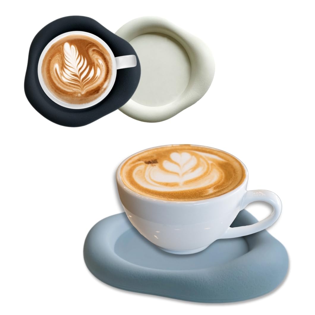 Set di 3 Sottobicchieri in silicone a forma di nuvola, Antiscivolo e resistenti al calore per bevande, Ideali per casa, Ufficio, Bar e ristorante – Design decorativo personalizzato