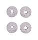 ECOVACS Waschbare Wischpads für DEEBOT X2 Omni/T20 Omni/T10 Omni/X1 Omni/X1 Turbo Serie Roboter-Staubsauger und Wischmopp, Grau, 4 Stück pro Packung