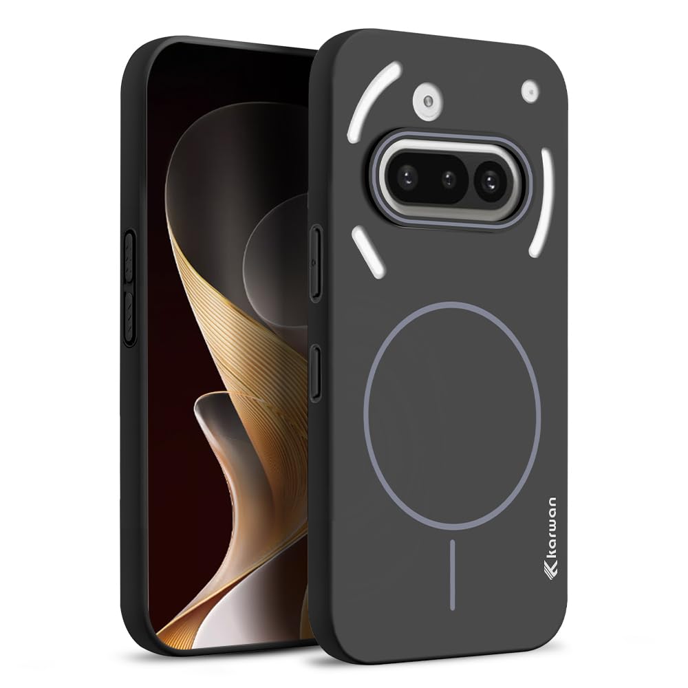 KARWAN Ultra Slim MagEaze Case for Nothing 3A, Black