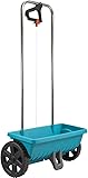 Gardena Streuwagen L: Universalstreuer zum Ausbringen von Dünger, Samen und Streusalz, 45 cm Streubreite, für ca. 400 m² Rasenfläche, 12,5 l Fassungsvermögen, mit Verschlussschieber (432-88)