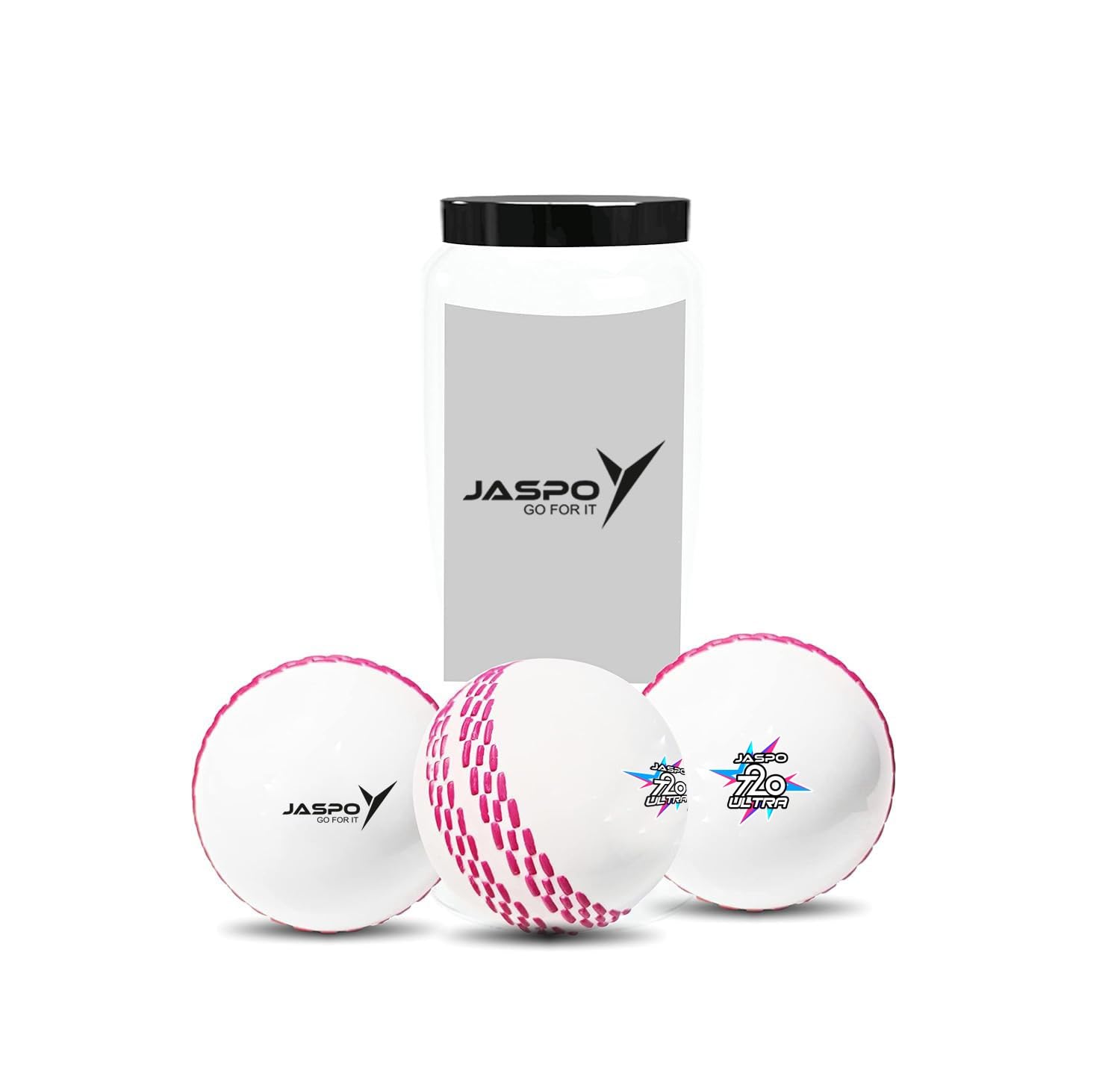 jaspo Synthetic T-20 Plus Practice Cricket Ball/Wind Balls (125-130 Gms) For - Indoor & Outdoor Street & Beach Cricket (Pack Of 3) (White)-picture-38