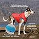 Kurgo Loft Hundejacke, wendbarer Wintermantel für Hunde, reflektierend, mit Geschirr zu tragen, wasserabweisend, für kleine, mittelgroße und große Haustiere (Lavalampe, S)