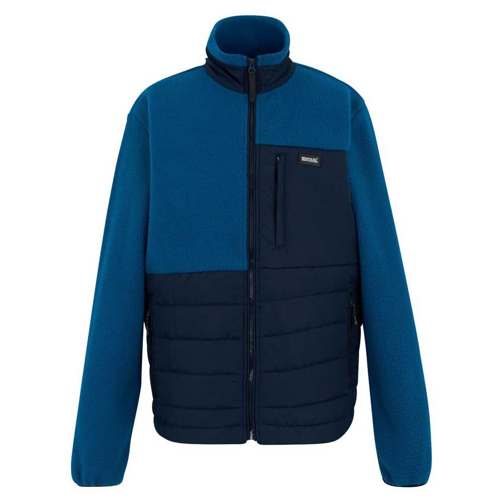 Regatta Mens Frankie Borg Full Zip Hybrid Fleece Warm Winter Layer Top
