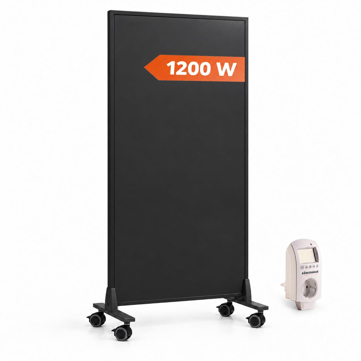 Könighaus Standgerät Infrarotheizung 1200 W - Thermostat - 18-29 m²