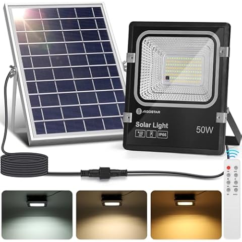Projecteur Solaire LED Aigostar 50W Cover