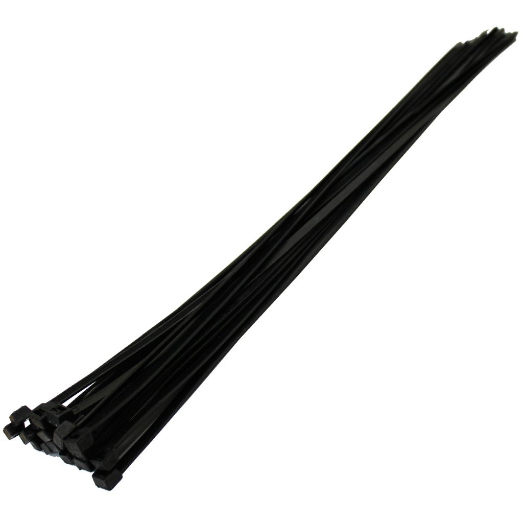 All Trade Direct 50 X Black Cable Ties 580Mm X 12.7Mm Long & Wide Zip Tie Bases