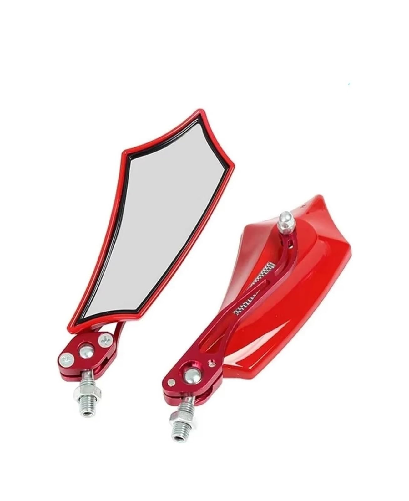 Specchietto Retrovisore Universale Moto Bici Scooter ATV Bicicletta 8 Mm E 10 Moto Specchietti Laterali(Giallo)