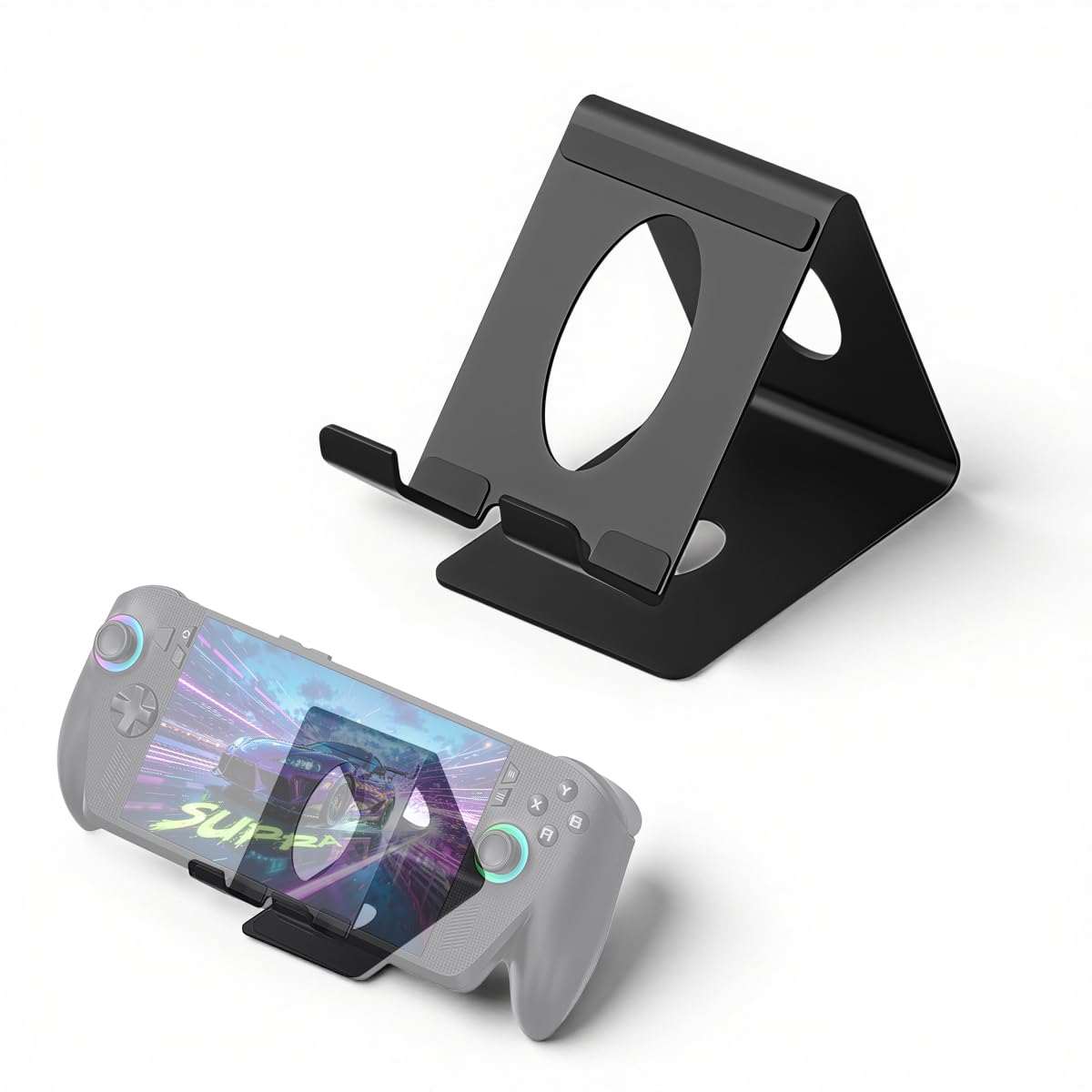 ZORBES® Metal Gamepad Desktop Stand with Cooling Design, Anti-Slip Controller Display Holder Compatible with ROG Xbox Ally/Ally X/PlayStation Portal/Steam Deck/ROG Ally/X/Switch 2 Toy Review India (Iknoor World )