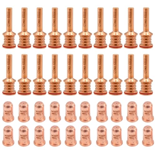CZlewan 20Pcs 420132 Electrode 20Pcs 420134 Nozzle Tip Fit for Hypertherm PMX 30 AIR Plasma Cutting Torch Consumables