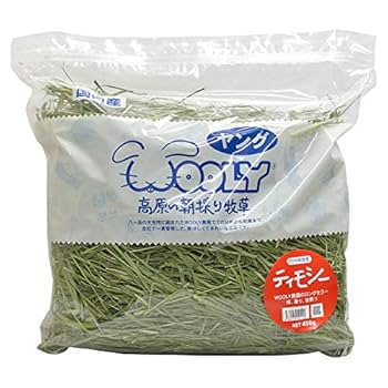 Amazon.co.jp: 高原の朝採り牧草「ティモシー」(ヤング)450g ※1