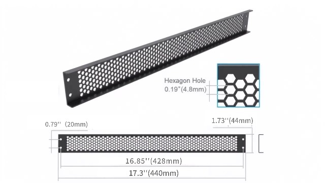 Amazon.com: Jingchengmei 1U Perforated Rack Mount Blank Panel