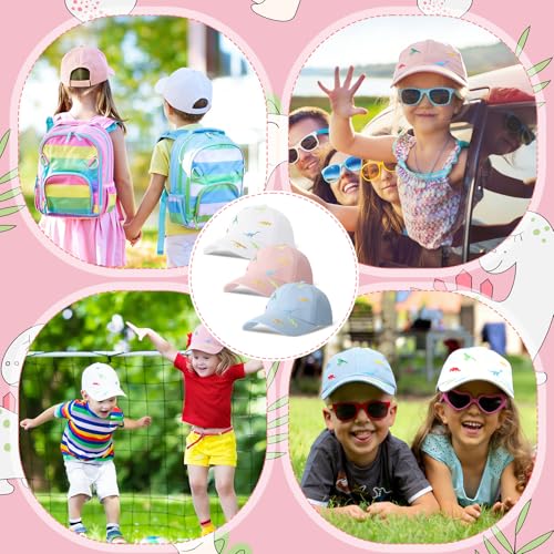 Gorra de béisbol de verano para niños de 2 a 5 años, set de 3 unidades multicolor 6