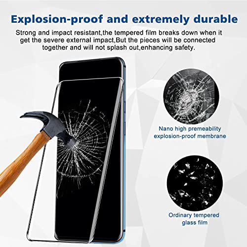 Image of STP FEEL Advanced Black Border Tempered Glass Protector For Oneplus 7 Pro /OnePlus 7T Pro | Full Glue Edge to Edge Screen Protector Guard Protector, Pack of 1