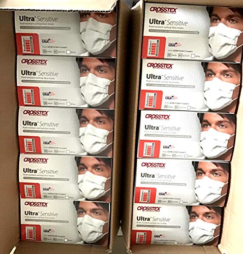 Crosstex GCFCXS Ultra Sensitive Ear Loop, White (Pack of 500)