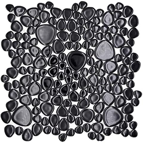 Carrelage mosaïque conwire - Galets noirs et blancs Cover