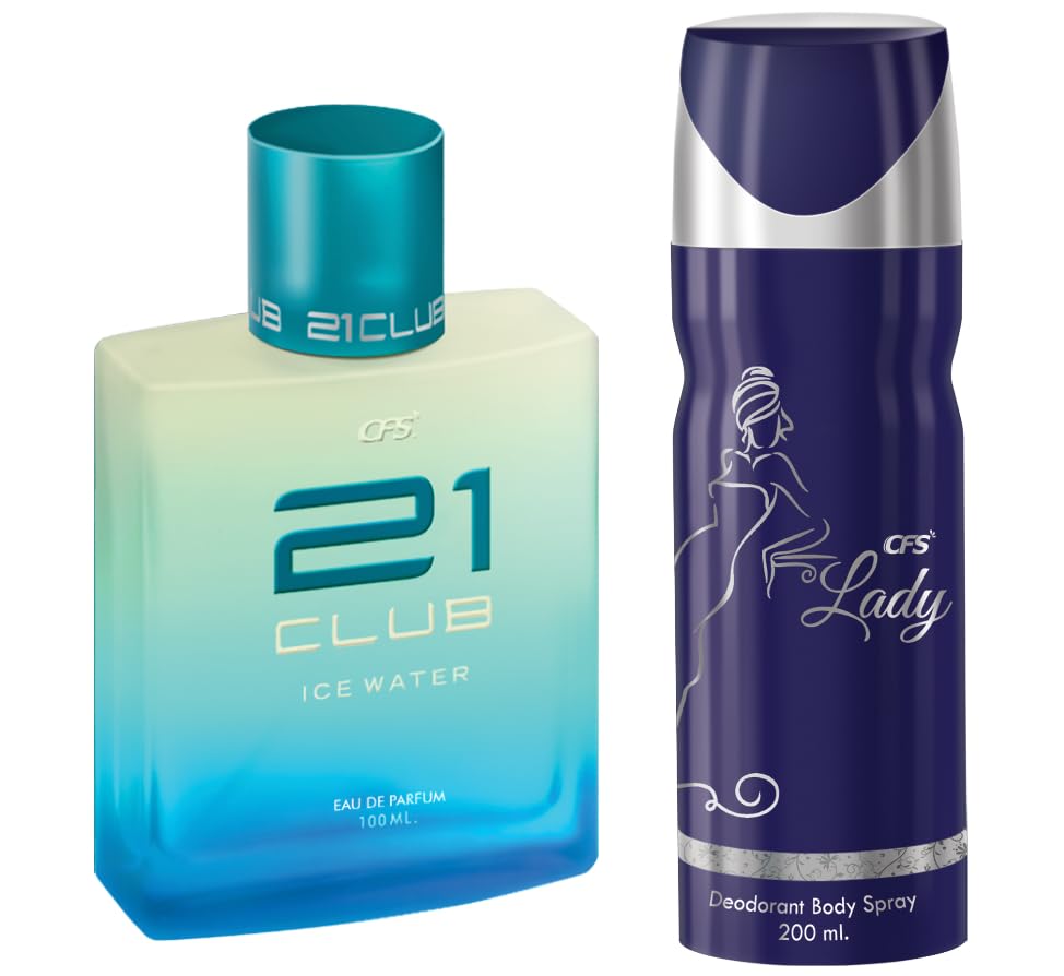 CFS 21 Ice Water EDP Long Lasting Perfume & Lady Deodorant Body Spray