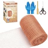 Wanqueen Rollo de malla de cobre para ratones, caracoles y pájaros con