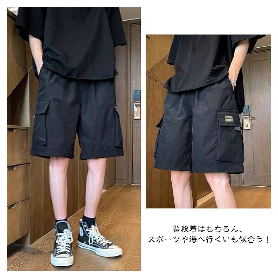 Amazon.co.jp: ハーフパンツ カーゴパンツ メンズ 春夏 薄手 五
