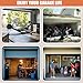 Garage Door Seals Bottom Rubber – 8FT EPDM Weatherproof Seal with Pre-Drilled Aluminum Track Retainer Kit, Fits 8-20FT Doors, Rodent Proof, Noise Reducing (1.57