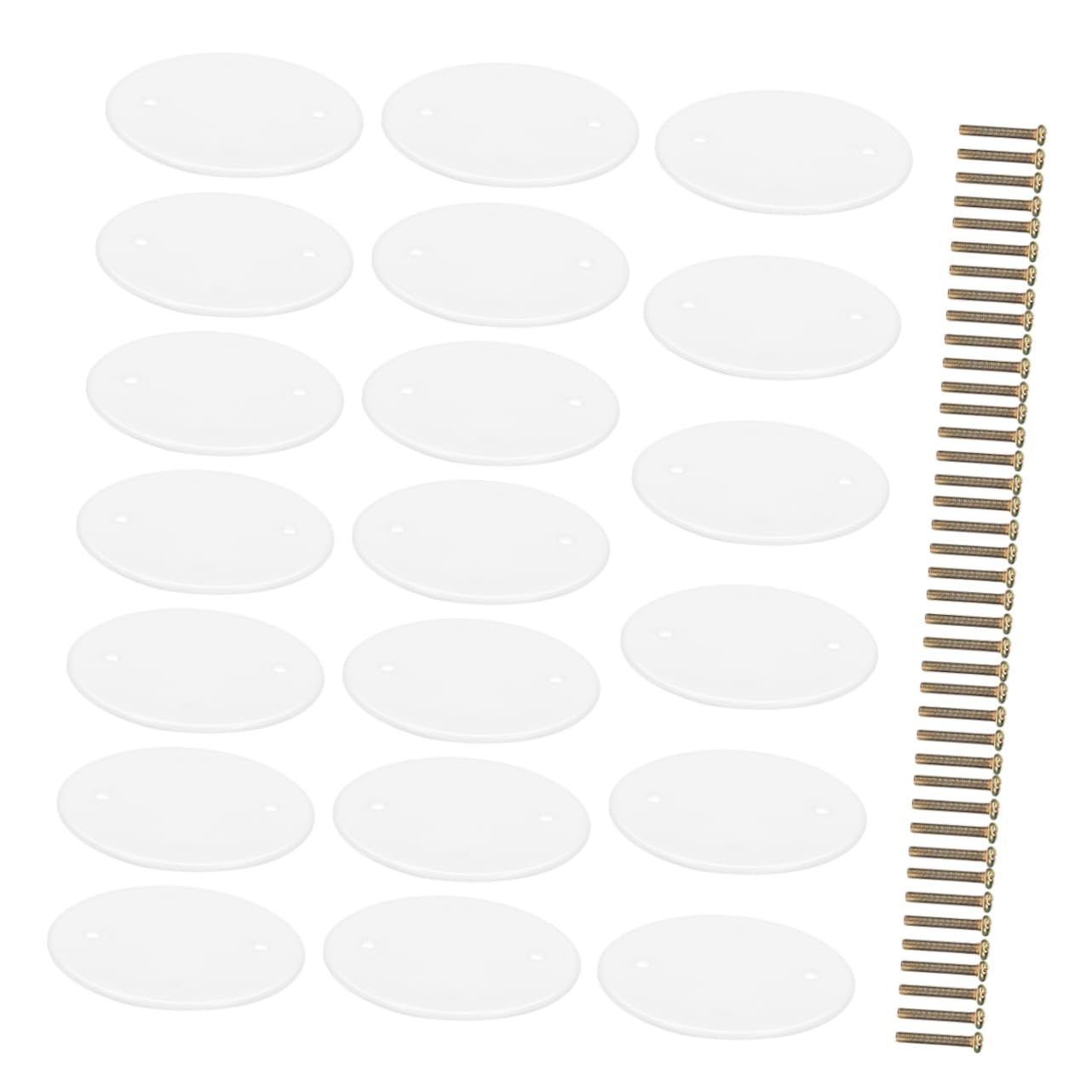 SEWACC 20pcs Ceiling Blank Cover Ceiling Plate Light Covers Easy Install Home Improvement Light Plate