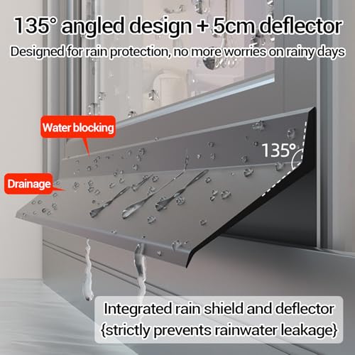 Evita inundaciones con el protector de goma impermeable para umbral anti lluvia 7