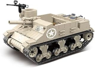 General Jim's WW2 M7B1 Building Blocks Toy Tank Set (M7 The Priest) Building Blocks Military Toys for World War 2 and Brick Building Fans Including Teens and Adults