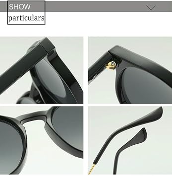 Sunglasses Mens Retro Classic Round Sunglasses Womens Gold Alloy Legs Unisex Uv400 Sunglasses
