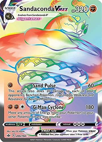 Sandaconda VMAX - 206/198 - Secret Rare - Sword & Shield - Chilling Reign